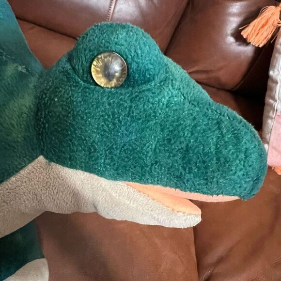 BUILD-A-BEAR Green Stegosaurus Dinosaur Plush 16” 2018 Stuffed Animal BAB Toy - Picture 12 of 13